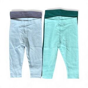 Hanes Baby Flexy Boys Leggings 4-Pack – Size 6–12M – Cotton Stretch Pants